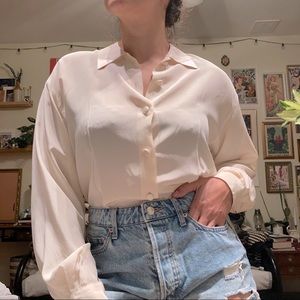 Ann Taylor Silk Button Up